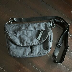 lululemon athletica very dark Gray Crossbody Bag